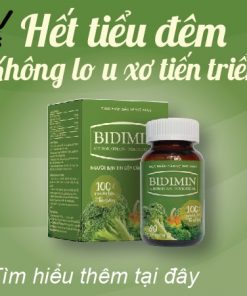 Bidimin là sản phẩm hỗ trợ tiểu đêm, tiểu buốt,